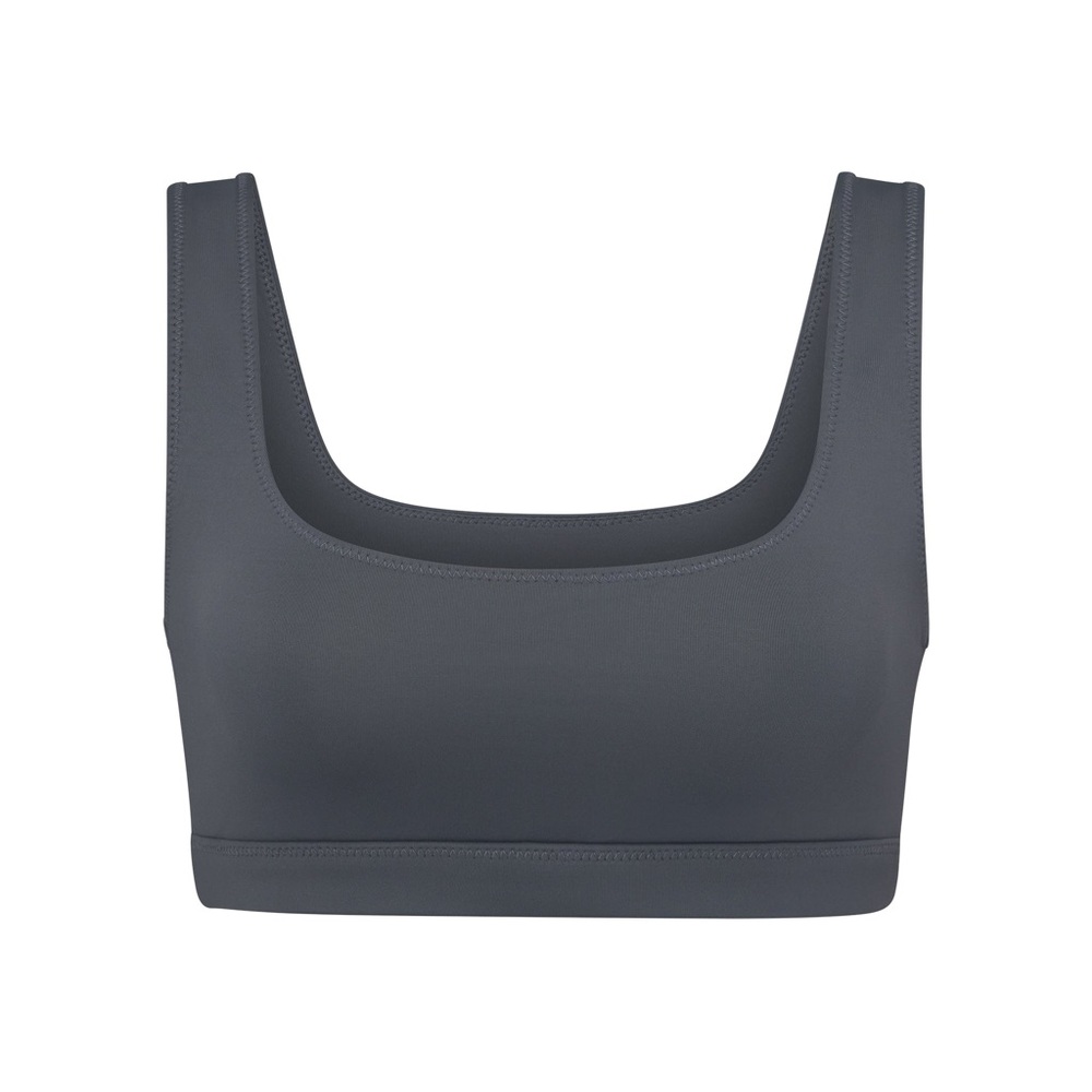 SKIMS tank bikini top Gunmetal